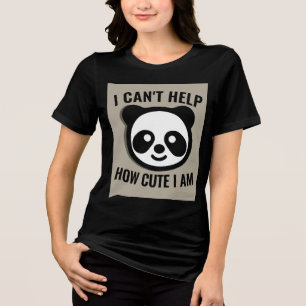 PANDA BEAR GIRLS CUTE FUNNY T-SHIRTS