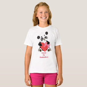Panda Bear Hearts for Homeschool T-Shirt