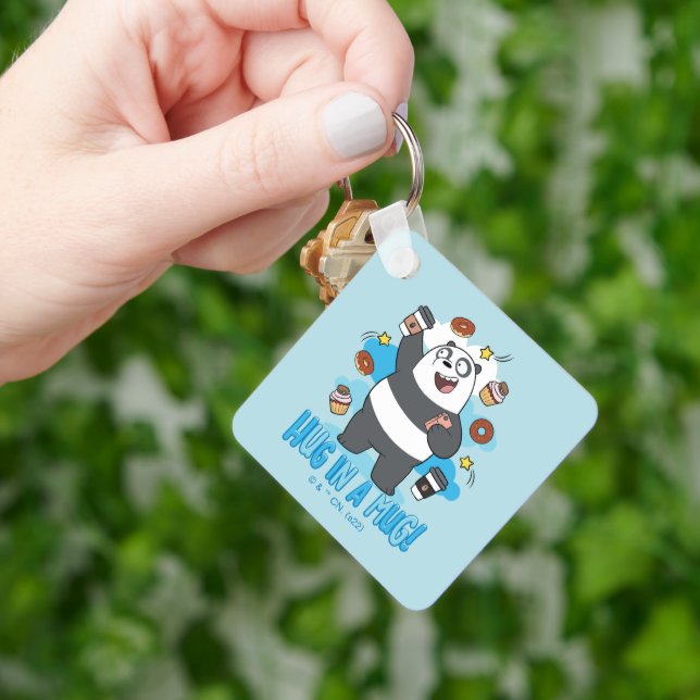Panda Bear - Hug in a Mug! Key Ring (Hand)