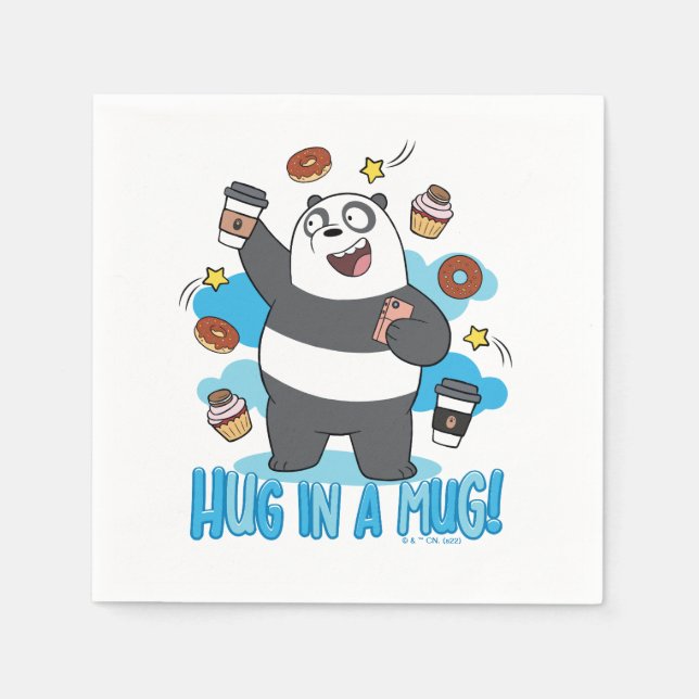 Panda Bear - Hug in a Mug! Napkin (Front)