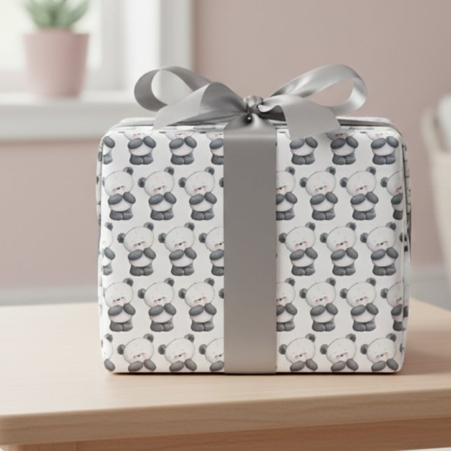 Panda Bear Hug Wrapping Paper Sheets (Panda Bear Hug Wrapping Paper Sheets)