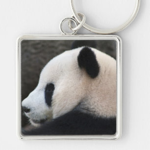 Panda Bear Hugs Key Ring