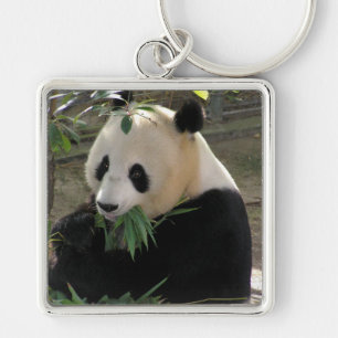 Panda Bear Hugs Key Ring