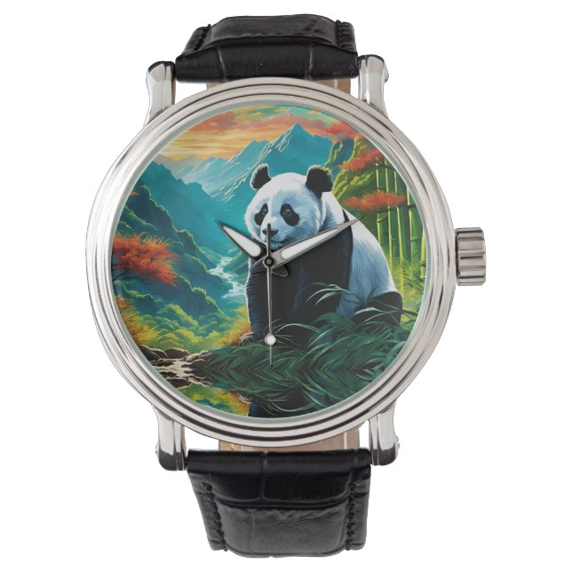 Panda Bear in the clouds Watch (Front)