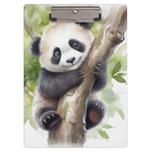 Panda Bear In Tree Clipboard