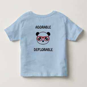 Panda Bear Infant-Adorable Deplorable Leon Toddler T-Shirt
