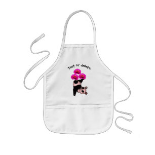 Panda Bear Juggling Flowers Personalised Kids Apron