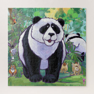 Panda Bear Jungle Fun Jigsaw Puzzle