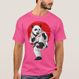 Panda Bear Karate Kickboxing Kung Fu Taekwondo Mar T-Shirt