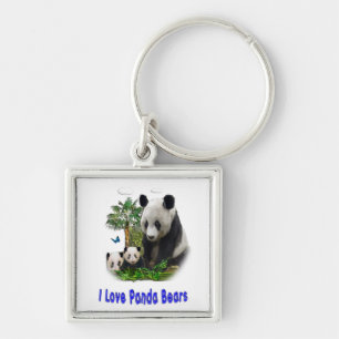 Panda bear keychain