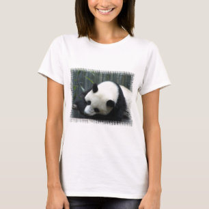 Panda Bear Ladies Fitted T-Shirt