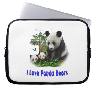 panda bear laptop sleeve
