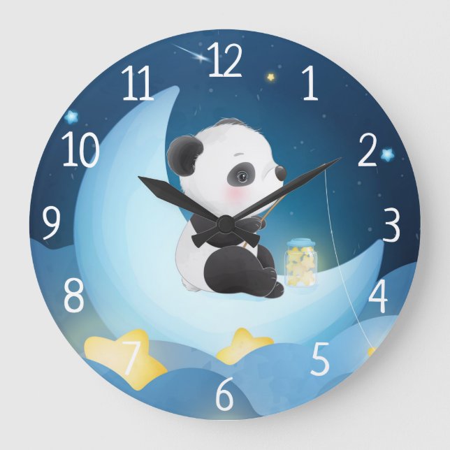 Panda Bear Large Clock (Front)