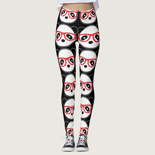 Panda Bear Leggings - Fashion Leggings (Front)