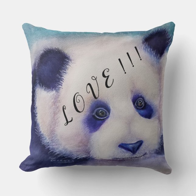 PANDA BEAR LOVE CUSHION (Front)