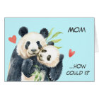 Panda Bear Love Mum Mother's Day Card
