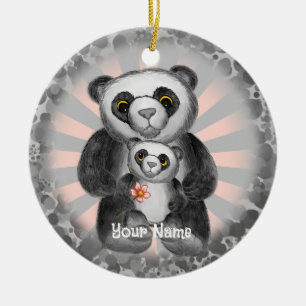 Panda Bear Love ornament