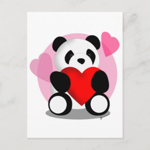 Panda Bear Love Postcard