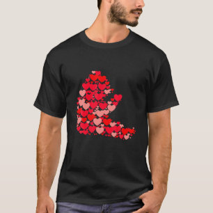Panda Bear Lover Cute Love Hearts Animals Couples T-Shirt