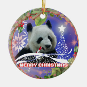 PANDA BEAR LOVERS CHRISTMAS TREE ORNAMENT