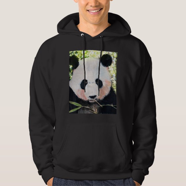 Panda Bear Men Women Children Youth And Teens Hoodie (Front)