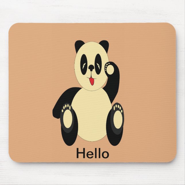 Panda Bear Mouse Mat (Front)