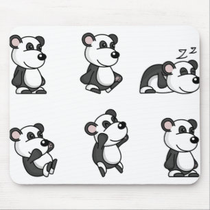 Panda bear mouse mat