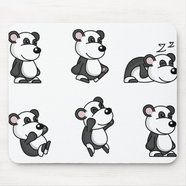 Panda bear mouse mat (Front)