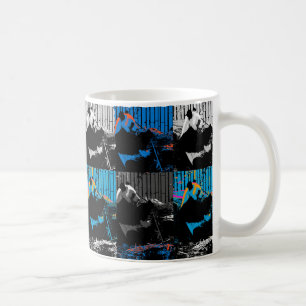 Panda Bear Multi-panel Modern Art Design Coffee Mug