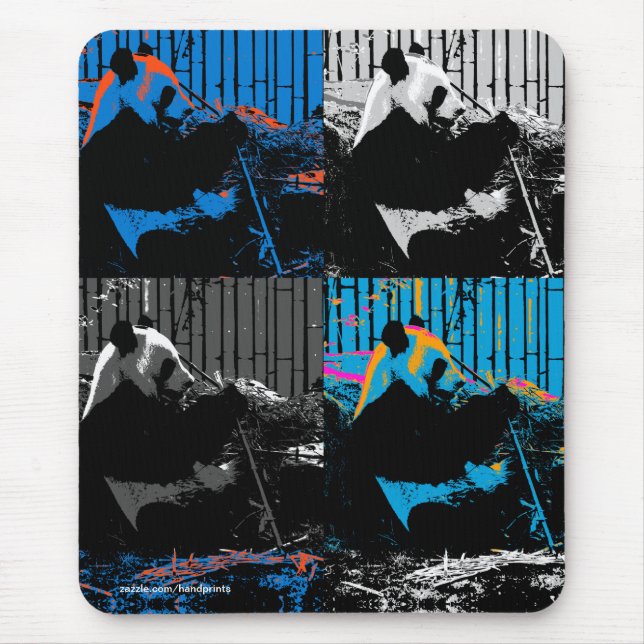 Panda Bear Multi-panel Modern Art Design Mouse Mat (Front)