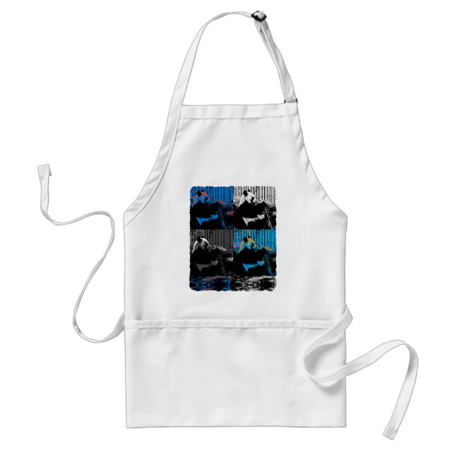 Panda Bear Multi-panel Modern Art Design Standard Apron (Front)