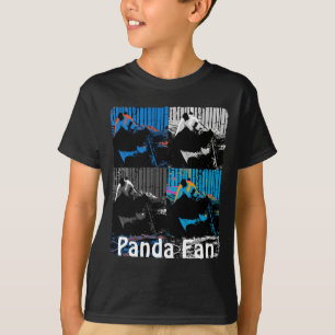 Panda Bear Multi-panel Modern Art Design T-Shirt
