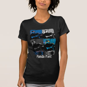 Panda Bear Multi-panel Modern Art Design T-Shirt