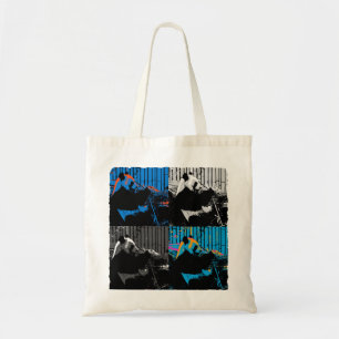 Panda Bear Multi-panel Modern Art Design Tote Bag