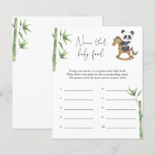 Panda bear - Name that baby Food shower game
