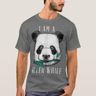 Panda Bear Orca Whale - Parody Killer Whale Funny T-Shirt