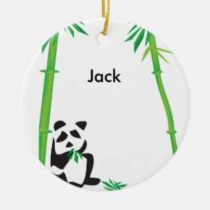 Panda Bear ornament! Ceramic Tree Decoration
