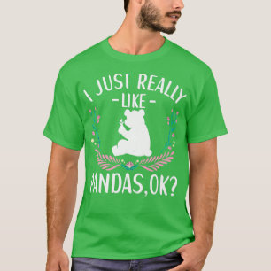 Panda Bear Outfit for Cute Panda Lovers Apparel Wo T-Shirt
