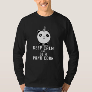 Panda Bear Pandicorn Keep Calm Funny Gift Idea T-Shirt