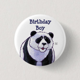Panda Bear Party Centre 3 Cm Round Badge