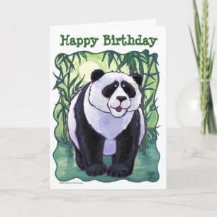 Panda Bear Party Centre Card