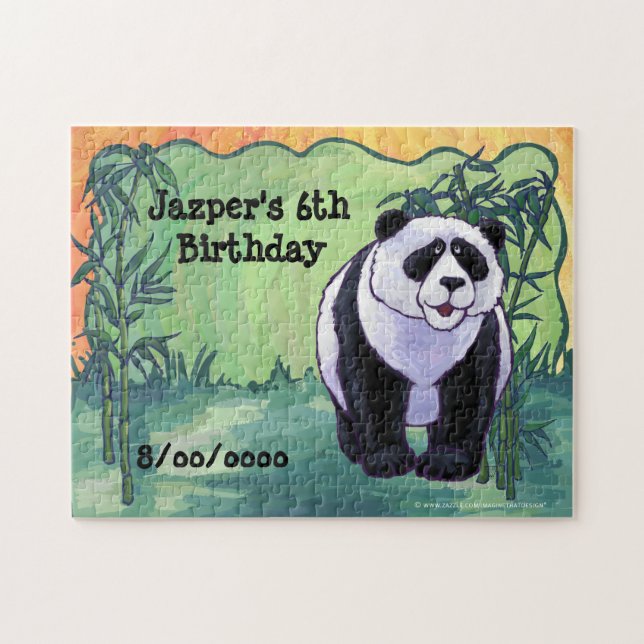 Panda Bear Party Centre Jigsaw Puzzle (Horizontal)