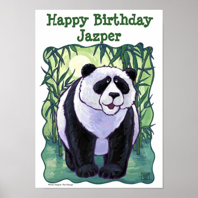 Panda Bear Party Centre Poster (Front)