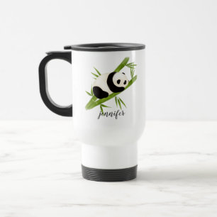 Panda Bear Personalised Travel Mug