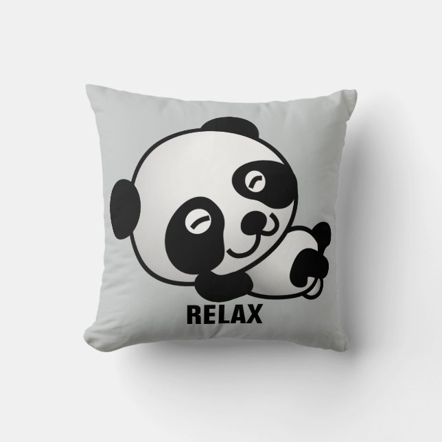 Panda Bear Pillows, Relax Cushion (Front)