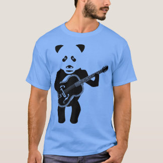 Panda Bear Playing Acoustic Guitar Premium T-Shirt