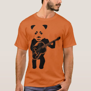 Panda Bear Playing Acoustic Guitar T-Shirt