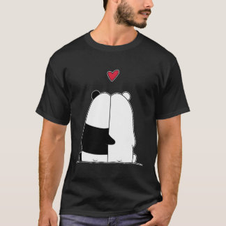 Panda Bear Polar Bear Love Day T-Shirt