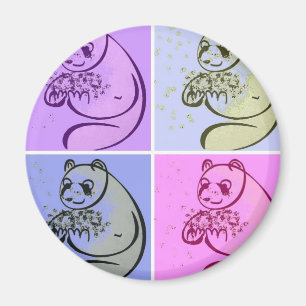Panda Bear Pop Art Magnet