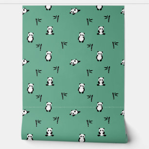 PANDA BEAR PRINT SEAMLESS  WALLPAPER